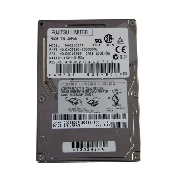 Dell 6801P 10GB 4200RPM IDE Ultra ATA/66 (ATA-5) 512KB Cache 2.5-Inch Hard Drive Dell Part Number: 6801P
