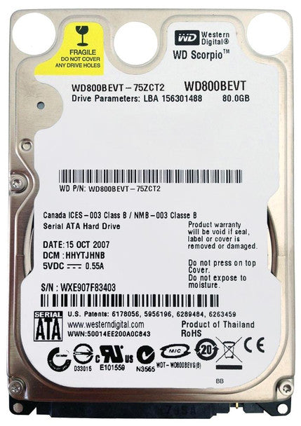 WD800BEVT-75ZCT2