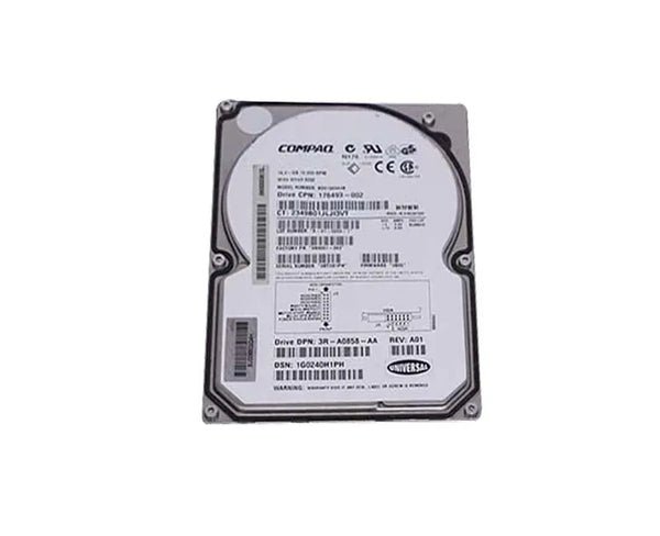 HP 176493-002 18.2GB 10000RPM Wide Ultra3 SCSI Hot-Pluggable (LVD) 80-Pin 3.5-Inch Hard Drive For ProLiant Servers HP Part Number: 176493-002