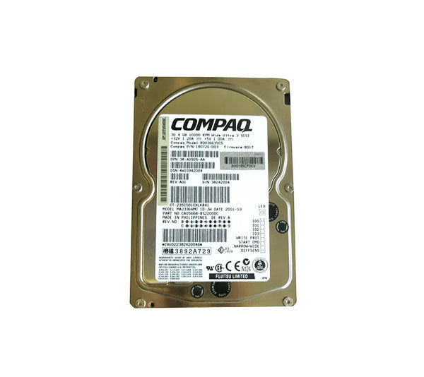 HP 180726-003 36.4GB 10000RPM Wide Ultra-160 SCSI Hot-Pluggable 80-Pin 3.5-Inch Hard Drive With Tray HP Part Number: 180726-003