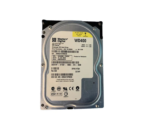 Dell 1T321 40GB 7200RPM IDE Ultra ATA/100 (ATA-6) 2MB Cache 3.5-Inch Hard Drive Dell Part Number: 1T321