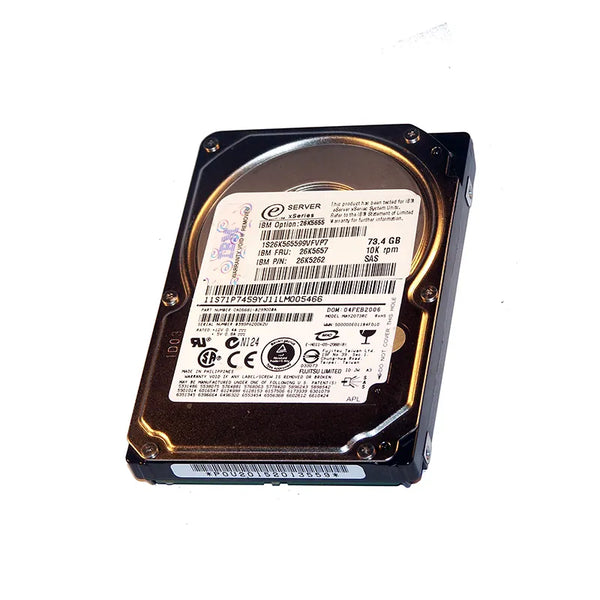 IBM 26K5657 73.4GB 10000RPM SAS 3Gb/S Hot Swappable 16MB Cache 2.5-Inch Hard Drive IBM Part Number: 26K5657
