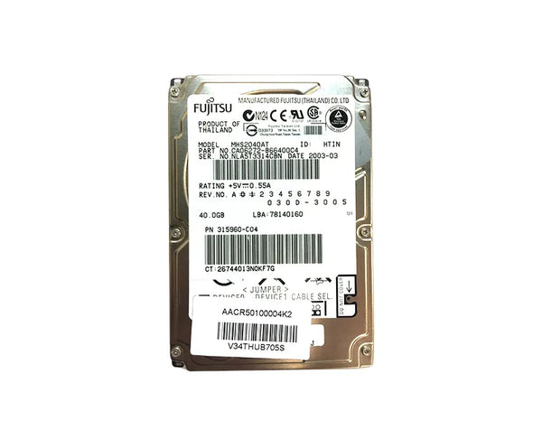 HP 315960-004 40GB 4200RPM IDE 2MB Cache 2.5-Inch Hard Drive HP Part Number: 315960-004