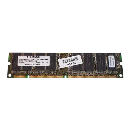 HP 323012-001 64MB 100MHz PC100 ECC Unbuffered CL2 168-Pin UDIMM 3.3V Rank Memory Module HP Part Number: 323012-001