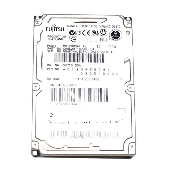 HP 342723-001 80GB 5400RPM IDE Ultra ATA/100 (ATA-6) 8MB Cache 2.5-Inch Hard Drive HP Part Number: 342723-001