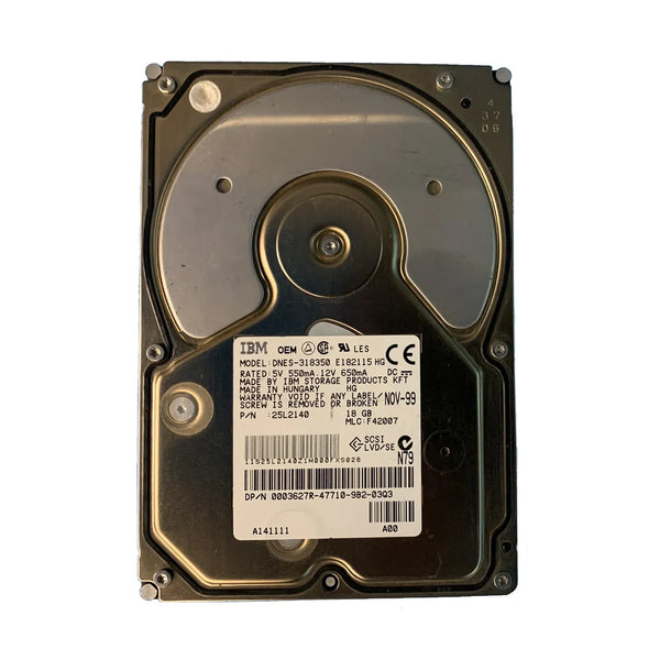 Dell 3627R 18GB 7200RPM SCSI 2MB Cache 68-Pin 3.5-Inch Hard Drive Dell Part Number: 3627R