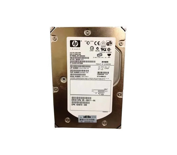 HP 3R-A6411-AA 146GB 15000RPM Ultra320 SCSI 8MB Cache Hot-Pluggable LVD 80-Pin 3.5-Inch Hard Drive HP Part Number: 3R-A6411-AA