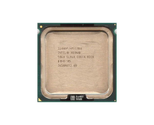 HP 409281-B21 3.20GHz 1066MHz FSB 4MB L2 Cache Socket PLGA771 Intel Xeon 5060 Dual-Core (2 Core) Processor Kit For ProLiant DL140 Gen3 Server HP Part Number: 409281-B21