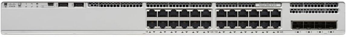 Cisco Catalyst C9200L-24P-4X Layer 3 PoE+ Switch – 24-Port Gigabit Ethernet C9200L-24P-4X-A