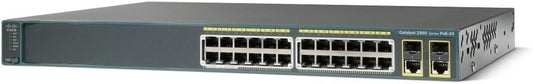 Cisco WS-C2960-24PC-L Catalyst 2960 24-Port 10/100 PoE Switch – Managed WS-C2960-24PC-L