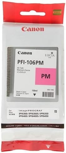 Canon PFI-106PM Photo Magenta Ink Tank G5N-6626B001AA