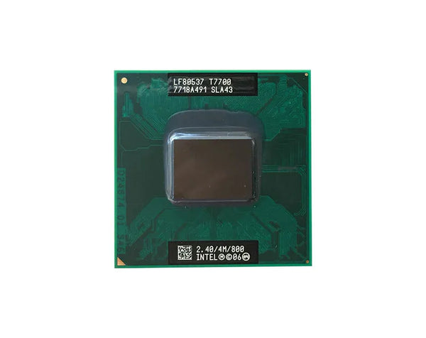 HP 438103-005 2.40GHz 800MHz FSB 4MB L2 Cache Socket PBGA479 / PPGA478 Intel Core 2 Duo T7700 Dual-Core (2 Core) Processor HP Part Number: 438103-005