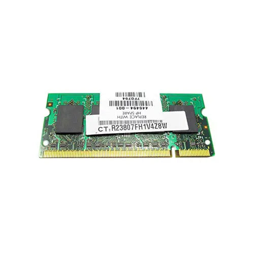 HP 446494-001 512MB DDR2-667/PC2-5300 SODIMM 200-Pin CL5 Dual Rank X16 Non-ECC Unbuffered Memory Module HP Part Number: 446494-001