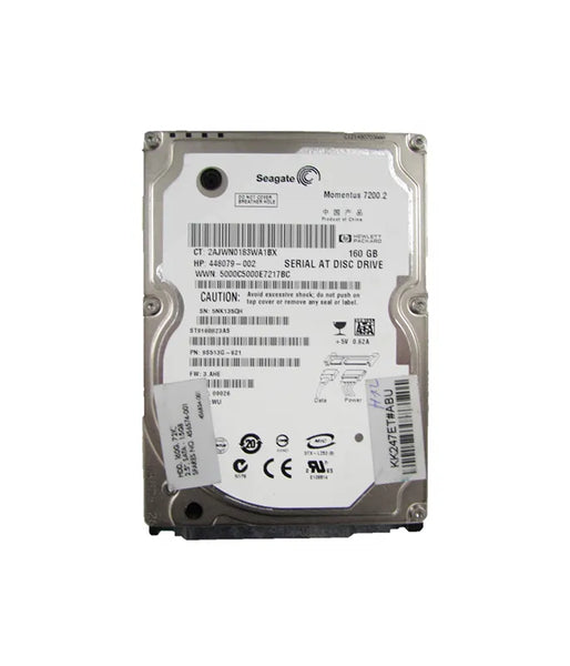 HP 448079-002 160GB 7200RPM SATA 3Gb/s 16MB Cache 2.5-inch Hard Drive HP Part Number: 448079-002