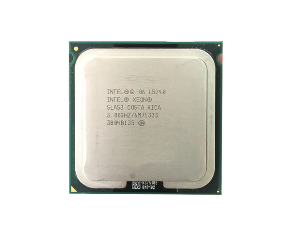 HP 455303-101 3.00GHz 1333MHz FSB 6MB L2 Cache Socket LGA771 Intel Xeon L5240 Dual-Core (2 Core) Processor HP Part Number: 455303-101