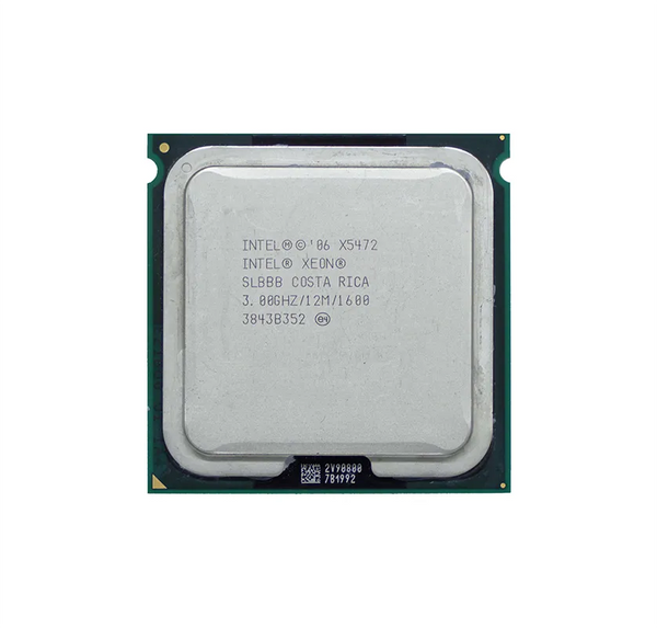 HP 462465-L21 3.00GHz 1600MHz FSB 12MB L2 Cache Socket LGA771 Intel Xeon X5472 Quad-Core (4 Core) Processor Kit For ProLiant DL160 G5 HP Part Number: 462465-L21