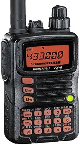 Tri-Band Yaesu VX-6R Submersible Amateur Ham Radio Transceiver (144/222/440)