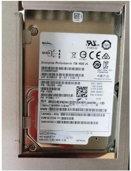 "Fujitsu CA07339-E216 600GB 15K RPM SAS 12Gb/s 256MB Cache 2.5" HDD with 3.5" Caddy for ETERNUS DX S2"