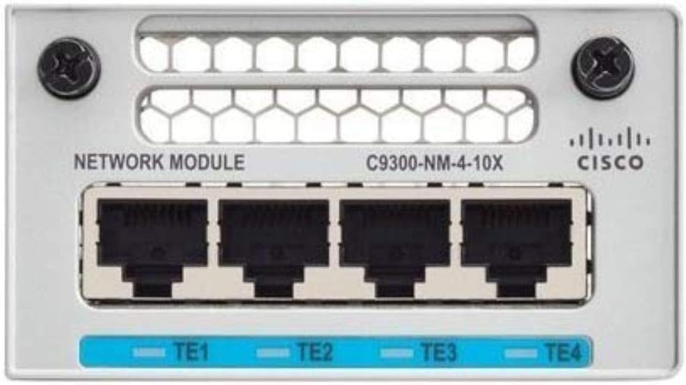 Cisco C9300-NM-4M Expansion Module – 4-Port 1G/Multigigabit Uplink Module for Catalyst 9300 Series C9300-NM-4M