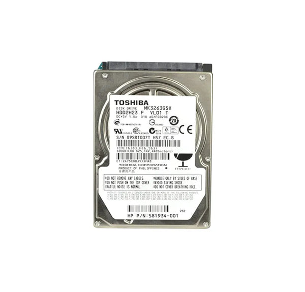 HP 581934-001 320GB 5400RPM SATA 3Gb/S 8MB Cache 2.5-Inch Hard Drive HP Part Number: 581934-001