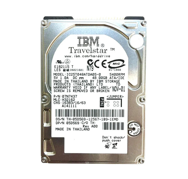 Dell 5D569 48GB 5400RPM IDE/ATA 2.5-Inch Hard Drive Dell Part Number: 5D569