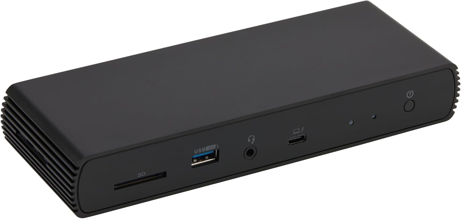 Amazon Basics Thunderbolt 4/USB4 Pro Docking Station – Dual Display Multiport USB-C & HDMI Hub