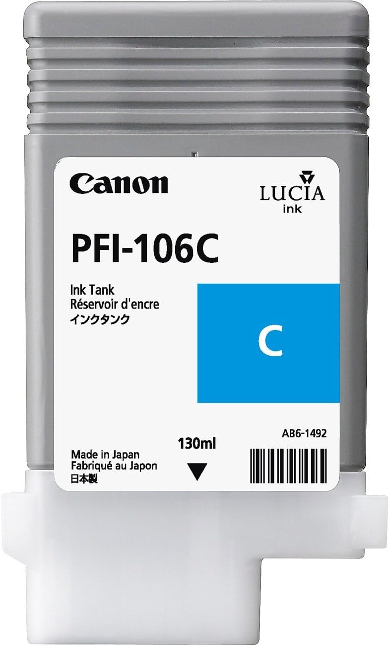 Canon PFI-106BK Black Ink Cartridge 6622B001AA