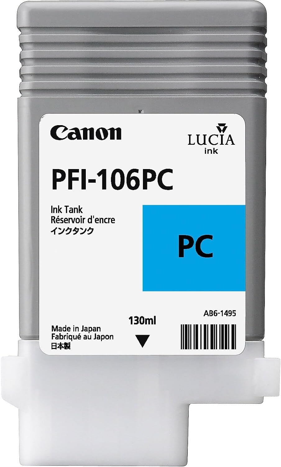 Canon PFI-106PC Photo Cyan Ink Cartridge  130mL 6625B001AA