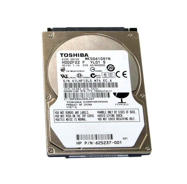 HP 625237-001 500GB 7200RPM SATA 3Gb/S 16MB Cache 2.5-Inch Hard Drive HP Part Number: 625237-001