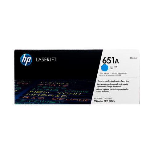 HP 651A Cyan LaserJet Toner Cartridge (CE341A) – Genuine High-Yield Toner for Professional Printing