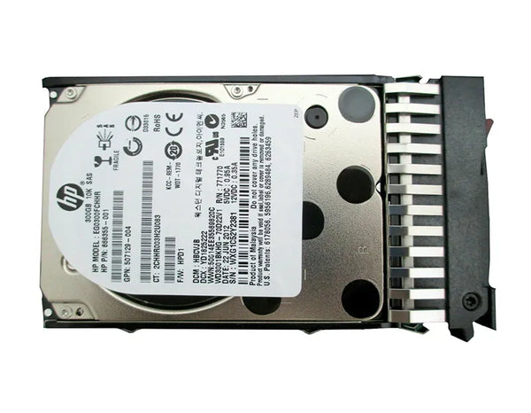 HP 666355-001 300GB 10000RPM SAS 6Gb/S SFF Hot-Pluggable Dual Port 2.5-Inch Hard Drive For Gen8 To Gen9 ProLiant Servers HP Part Number: 666355-001