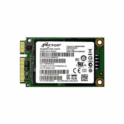 HP 683691-003 C400 64GB mSATA SSD – Compact Storage for Lightweight Systems