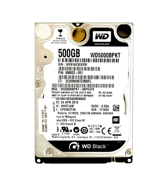 HP 696002-001 500GB 7200RPM SATA 6Gb/S 16MB Cache SFF 2.5-Inch Hard Drive HP Part Number: 696002-001