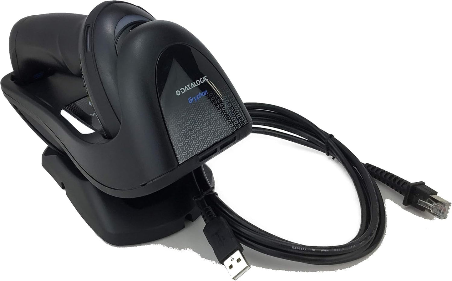 Datalogic Gryphon GBT4500 Omnidirectional 2D/1D Wireless Bluetooth Barcode Scanner/Imager, Includes Adjustable Cradle and USB Cord (GBT4500-BK-BT)