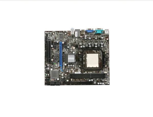 MSI 740GM-P21 Desktop Motherboard AMD Socket AM3 PGA-941 Micro ATX 1 X Processor Support 8GB DDR3 SDRAM Maximum RAM Ultra ATA/133 (ATA-7), Serial ATA/300, Floppy Controller Controller 1 X PCIe X16 Slot MSI Part Number: 740GM-P21