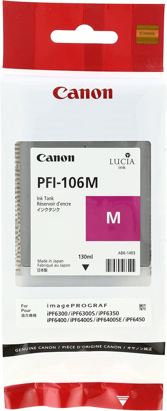 Canon PFI-106M Magenta Ink Cartridge 6623B001AA