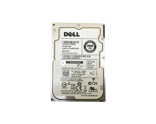 Dell 851GV 300GB 15000RPM SAS 6Gb/S 128MB Cache 2.5-Inch Hard Drive Dell Part Number: 851GV