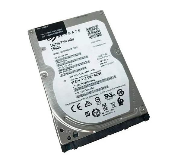 HP 864817-001 500GB 7200RPM SATA 2.5-Inch Hard Drive HP Part Number: 864817-001
