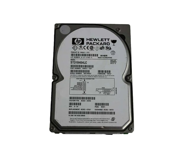 HP A5282-69751 18.2GB 10000RPM Wide Ultra2 SCSI Hot Swappable LVD 80-Pin 3.5-Inch Hard Drive HP Part Number: A5282-69751