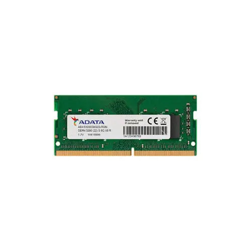 Adata AD4S32008G22-BGN 8GB DDR4-3200/PC4-25600 UDIMM 288-Pin CL22 Single Rank X16 Non-ECC Unbuffered Memory Module Adata Part Number: AD4S32008G22-BGN