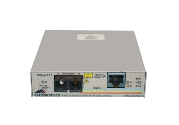 Allied Telesis AT-FS202SC/FS2-30 FS200 Series 2 X Ports 10/100Base-TX Rack-Mountable Layer 2 Fast Ethernet Media Converter Allied Telesis Part Number: AT-FS202SC/FS2-30