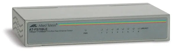 Allied Telesis AT-FS708LE-20 FS700 Series 8 X Ports 10/100Base-TX Layer 2 Unmanaged Fast Ethernet Network Switch Allied Telesis Part Number: AT-FS708LE-20