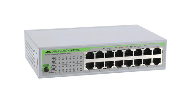 Allied Telesis AT-FS716L-40 FS700 Series 16 X Ports 10/100Base-TX Rack-Mountable Layer 2 Unmanaged Fast Ethernet Network Switch Allied Telesis Part Number: AT-FS716L-40