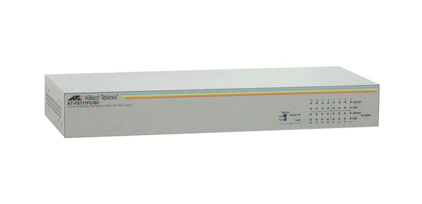Allied Telesis AT-FS717FC/SC-40 FS700 Series 16 X Ports + 1 X Port 100Base-FX SC Connector (Uplink) Rack-Mountable Layer 2 Unmanaged Fast Ethernet Network Switch Allied Telesis Part Number: AT-FS717FC/SC-40