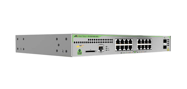Allied Telesis AT-GS970M/18PS-R-20 CentreCOM GS970M Series 16xPorts 1000Base-T PoE + 2xPorts SFP Layer3 Managed Gigabit Ethernet Switch Allied Telesis Part Number: AT-GS970M/18PS-R-20