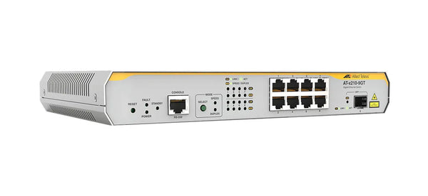 Allied Telesis AT-X210-9GT-20 X210 Series 8xPorts 1000Base-T + 1xPorts SFP Rack-Mountable Layer 2+ Managed Gigabit Ethernet Network Switch Allied Telesis Part Number: AT-X210-9GT-20