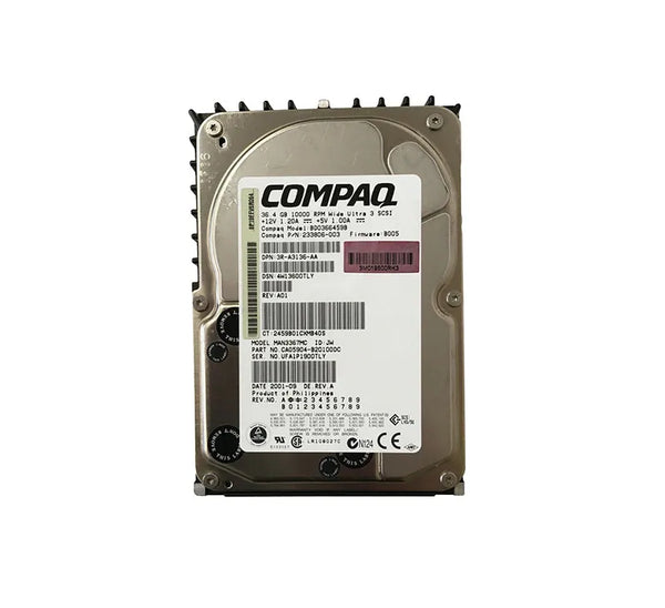 HP BD0366459B 36.4GB 10000RPM Ultra160 SCSI Hot Swappable LVD 80-Pin 3.5-Inch Hard Drive HP Part Number: BD0366459B