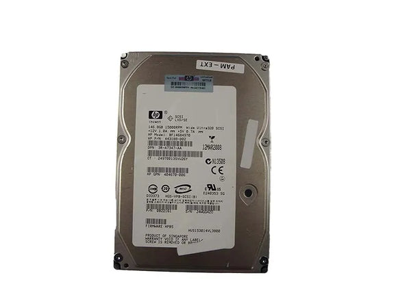 HP BF14684970 146GB 15000RPM Ultra-320 SCSI Hot-Pluggable (LVD) 80-Pin 3.5-Inch Hard Drive With Tray HP Part Number: BF14684970