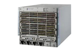 Extreme Networks BR-SLX9850-4-BND-DC ExtremeRouting SLX 9850 Four-Slot Chassis With One Management Module, Five Switch Fabric Modules, Two 3,000 W DC Power Supplies, Three Fan Modules, And Accessory Kit Extreme Networks Part Number: BR-SLX9850-4-BND-DC