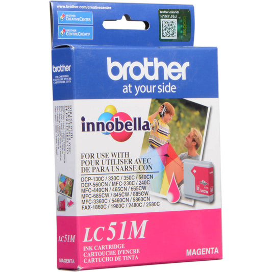 Brother Magenta Ink Cartridge – Vivid Color for Reliable Printing BRLC51M